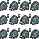 Litake Stage Lights Par Lights DJ Party Light Corded RGB 36 LED with DMX Controller Sound Activated Remote Control DJ Uplights for Events Wedding Party Club Bar Dance Gratulation Stage Lighting 12 PCS