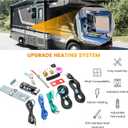 Briidea RV Electric Water Hybrid Heater Kits, Converts RV LP Gas Water Heater to 120V Electricity, 6 Gallon Capacity, Compatible with Suburban and Atwood Water Heater