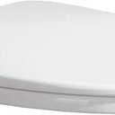 Woodbridge Toilet Seat with Cover, White, Slow-Close, Quick-Release for Easy Cleaning.Seat 01