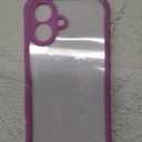 Diaclara Designed for iPhone 16 Case 6.1 Inch,Upgraded [Full Camera Protection] Full Body Rugged Clear Bumper Case with Built-in Screen Protector, Rose Pink