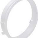 Hose Tube Connector Interface Air Conditioner Exhaust Duct Interface ABS RV Connector Adapter for Mobile Air Conditioning KYR-35 White1