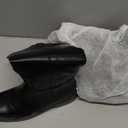 vivianly Women's Knee High Boots Zipper Square Toe Trendy Low Chunky Heels Boots 8