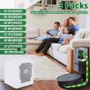3 x WKZO 3 Pack Dust Vacuum Bags Fits iRobot,High Efficiency Dirt Disposal Bags for all Roomba Clean Base Models i1+,i3+, i4+, i5+, i7+, i8+, j5+, j7+, Combo j7+, j8+, j9+, Combo j9+,i & s & j Series