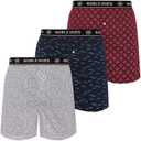 Boxers for Men, 100% Cotton Boxers, Cool & Breathable Mens Boxer Shorts, Printed Multicolor Men's Boxer (M)