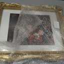 Vintage Gold 11x14 Picture Frame with Mat for 8x10 or 11x14 Photos, Real Glass, Ornate Baroque Gothic Victorian Frames for Wall Display