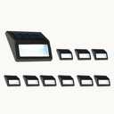 Solar Fence Lights, Waterproof Solar Outdoor Lights for Stairs Decks Steps Fences Patio Yard, LED Wall Sconce (Cool White/10 Pack)