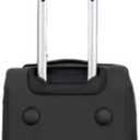 U.S.A. 19 inch Carry On Scalable Wheeled Rolling Duffel Bag Water Resistant Luggage Lightweight Travel Suitcase with Retractable Handle (Black), 19" Ready Luggage