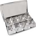 Box Seasoning, 8 Grids Seasoning Box,Condiment Storage Containers Spice Jar with Lid and 8 Spoons,Seasoning Jar for Home Kitchen Utensils