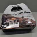 Camper & RV Black Water Hose - No-Kink Design Camper Sewer Hose - RV Accessories With Storage Bag - Perfect For Black Water, Gray Water, And RV Tank Cleaning, 75FT 5/8" Diameter