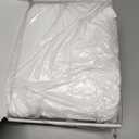 Horbaunal 5 Pcs White Ruffle Duvet Cover Queen Size Soft Microfiber Shabby Chic Ruffled Duvet Cover Set, Vintage French Country Ruffle Bedding Set with Zipper Closure & Corner Ties, 90" x 90"