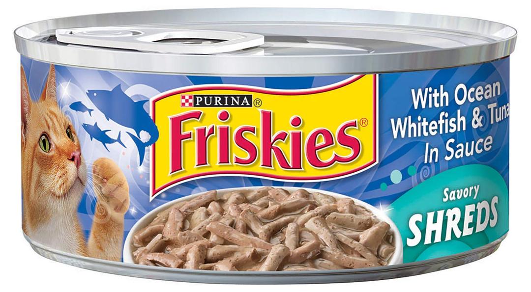 Friskies Cat Food with Ocean Whitefish & Tuna, 5.5 Oz (EXP 03/01/27)