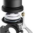 Bicycle Bell for Apple AirTag, Stouchi AirTag Bike Mount GPS Tracker Waterproof Classic Brass Holder Hides Air Tag Under Bike Bell Anti-Theft 2 Sizes for Choice (1.13~1.25", Black-1P)
