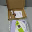 ENVYCLOUD CD Player Portable with Dual Stereo Speakers, Rechargeable Portable CD Player with Bluetooth for Home with Headphones, Support CD/AUX/USB, Purple