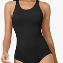 Beautikini Swimwear Women's One Piece Leak Proof Menstrual Bathing Suit Racerback Training Swimsuit for Teens Girls