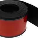 Vinyl Baseboard Trim Molding,Feet Self-Adhesive Rubber Wall Base Cove Base, Peel and Stick Baseboard(Black)