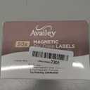 Availey 50 Pieces (3.2 x 1.2) - White Magnetic Dry Erase Labels - Reusable Strips for Classroom Home Office Garage Refrigerator Blank Writable Erasable Cards Name Tags Students Locker Shelf