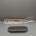 Tripod Easel TV Stand for 43-65" TVs, Height-Adjustable Swivel Corner Floor TV Stand with Wooden Tray, VESA 400x400 LCD/LED/OLED Compatible, Minimalist White