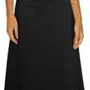 Happy Sailed Women's Spring Summer Short Sleeve Cowl Neck Ruched Waist Flowy A Line Midi Dresses Party Cocktail Dress, Size: XL