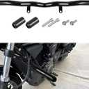 AUFER Motorcycle Front Highway Engine Guards Crash Bar Compatible With For Harley Sportster S RH1250S Nightster RH975 RH975S 2021-2025 Flat-Out Bar Bumper Protector Freeway Bar