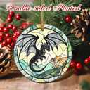 2 x Christmas Ornaments, Dragon Ornament, Christmas Tree Ornaments, Xmas Decorations, Holiday Decorations, Gifts for Dragon Lovers, Holiday Party Gifts, and Xmas Gift Ideas