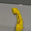 Retro 3.5mm Telephone Handset Cell Phone Receiver Mic Microphone Speaker for iPhone iPad Mobile Phones Cellphone Smartphone (Yellow)