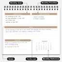 2 x Gannyfer 2026 Desk Calendar, Small Standing Flip Desk Calendar, Use Now to Dec 2026, 18-Month Simplicity Desktop Calendar for Home, School, Office, 6" x 8", Green (3 Stickers Included)