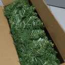 9FT Prelit Artificial Christmas Garland with Dual Color LED Lights and Timer by Remote Control and Batteries Operated for Mantle Stairs Fireplace Door Xmas Decoration, Indoor Outdoor, Green