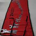 24-Piece All-Purpose Master Combination Wrench Set with Roll-up Pouch | SAE 1/4 to 1, Metric 8mm to 24mm | Perfect for General Household, Garage, Auto Repairs, Car, Truck, Boat, and Travel Emergency