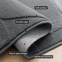 Amazon Basics Indoor Area Rugs, Soft-Touch Washable Home Decor Carpet for Living Room Bedroom, 6' L × 4' W, Curve Dark Grey