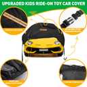Large Toy Car Cover, Heavy Duty 420D Oxford Fabric Kids Ride-On Power Wheels Cover, Universal Covers for Kids Electric Vehicle, Waterproof, Anti-UV, Waterproof Strip,3 Reflective Strips, Windproof Buckles