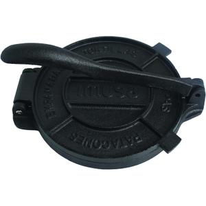 IMUSA USA Cast Iron Tortilla Press 8-Inch, Black