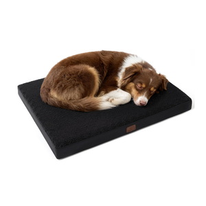 Bedsure Dog Beds Large Sized Dog - Comfy Flat Pet Beds with Removable Washable Cover, Orthopedic Egg Crate Foam Puppy Mat, Suitable for Pet Up to 65 lbs 