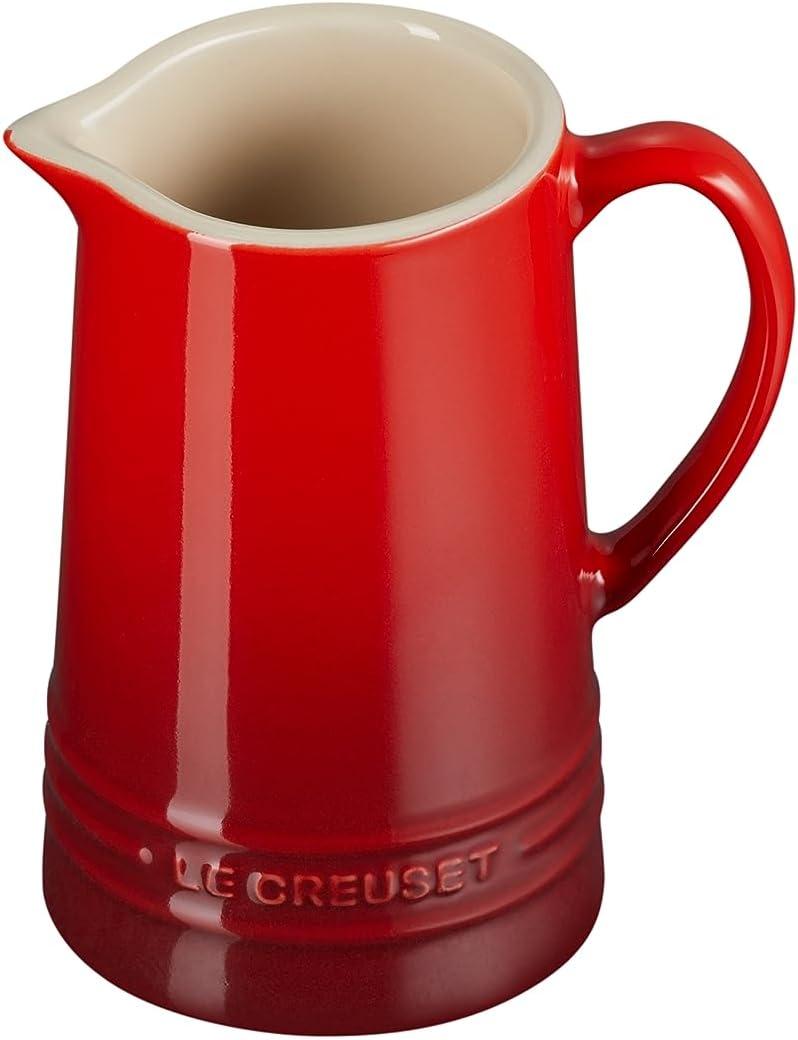 Le Creuset Stoneware Small Pitcher, 10 oz., Cerise