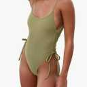 Women's Sexy One Piece Bathing Suit Tummy Control Swimsuit,L