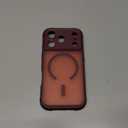 Thomo Magnetic for iPhone 17 Pro Case, [Compatible with Magsafe] [Full Camera Protection] Translucent Matte Military Grade Shockproof with Anti-Fingerprint Phone Cover 2025, Wine Red