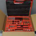 KUNGJUER 51PCS Thread Restorer Tool，Thread Repair Tool Kit with 22 Taps 24 Dies 3 Thread Files 2 Thread Gauges，Master Thread Rethreading Kit UNC UNF & Metric Thread Chaser Set，Rethread Repair Tool