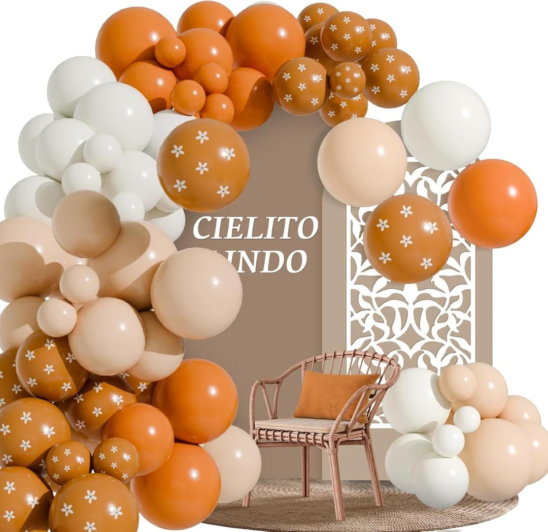 Gejoy 83 Pcs Cielito Lindo Balloons Arch Kit 12 10 Inch Platos De Barro Mexican Talavera Baby Shower Party Decorations Boho Fiesta Backdrop for Wedding Birthday Bridal Engagement Photo Supplies
