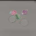 Disco Ball Cherry Disco Mirror Ball Hanging Reflects Light for DJ Club Stage Bar Party Wedding Holiday Decoration Home Cherry Decor (3.9, Red)