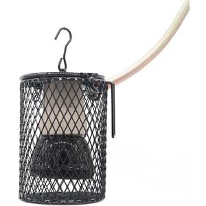 lygchii Bird Heat Lamp, Protective Reptile Heater Guard- Mesh Cage Lampshade Cover for Various Pets Including Reptiles