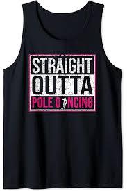 Funny Pole Dance Dancing Womens Pole Fitness Quote Workout Tank Top, Large