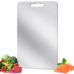 Titanium cutting boards for kitchen,cutting boards non toxic,Dishwasher Safe Suitable For Kitchen Or Outdoor Camping (M11*8) (Medium)