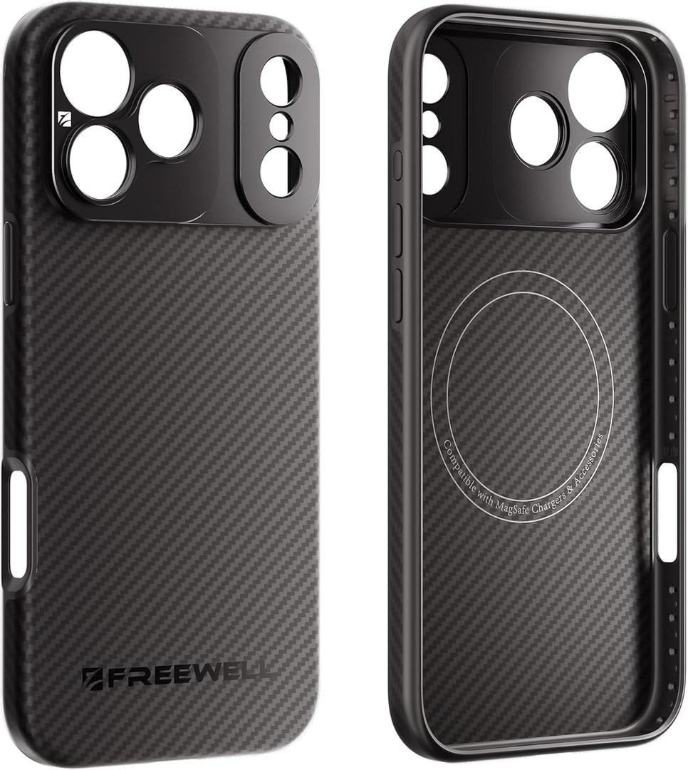 FREEWELL Pro Filmmaker Case for Phone 17 Pro - Magnetic Filters & 17mm Lens Mount Black
