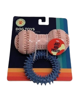 Dog Toys Two Pack Durable TPR