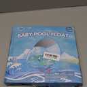 LAYCOL Baby Pool Float with Canopy UPF50+, 5 Point Safety Buckle No Flip Over, Inflatable Toddler Floaties Infant Pool Floats with Double Air Chambers, Baby Beach Essentials/Traval for 3-36M