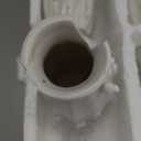 Set of 4 Small White Ceramic Vases Table Flower Vase Modern Decorative Vases for Pampas Grass, Small Vase for Home Living Room Dining Table Farmhouse Office Decor-4.9inch High