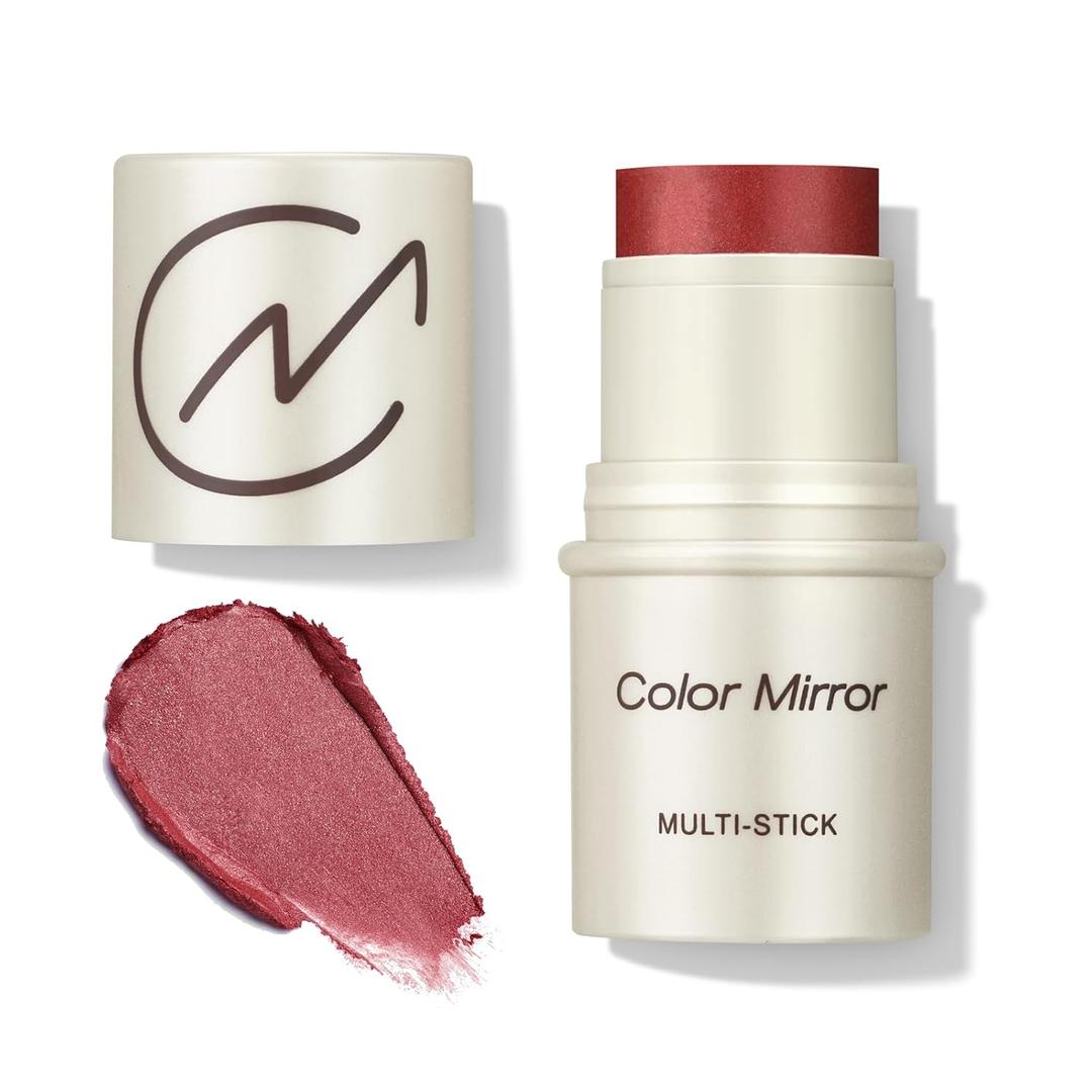 2 x Multi-Use Makeup Stick - Blush, Lipstick, Eyeshadow & Highlighter For All Skin, Buildable Color, Long-Lasting, Lightweight, Natural Soft Finish (01 Rose Shimmer), 0.158 oz