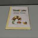 3 x CRTURUNIQ Funny Mushroom Thank You Card  Cute Thank You Very Mush Pun Design, 5x7 Inch Folded Cottagecore Greeting Note Card for Teacher, Baby Shower or Friend, Thick Cardstock with Envelope