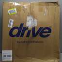 Drive Medical 11148-1 Folding Steel Bedside Commode Chair, Portable Toilet, Supports Individuals Weighing Up To 350 Lbs, with 7.5 Qt. Bucket and 13.5 Inch Seat, Grey