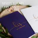 Vow Books His & Hers  Set of 2 with Silver & Rose Gold Pens, 28 Pages  Wedding Vow Book Journals, Keepsake for Ceremony, Evoware