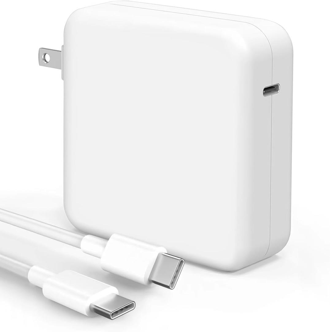 Mac Book Pro Charger - 118W USB C Charger Fast Charger Compatible with MacBook pro/Air, M1 M2 M3 M4, ipad Pro, Samsung Galaxy and All USB C Device, Include Charge Cable (White)